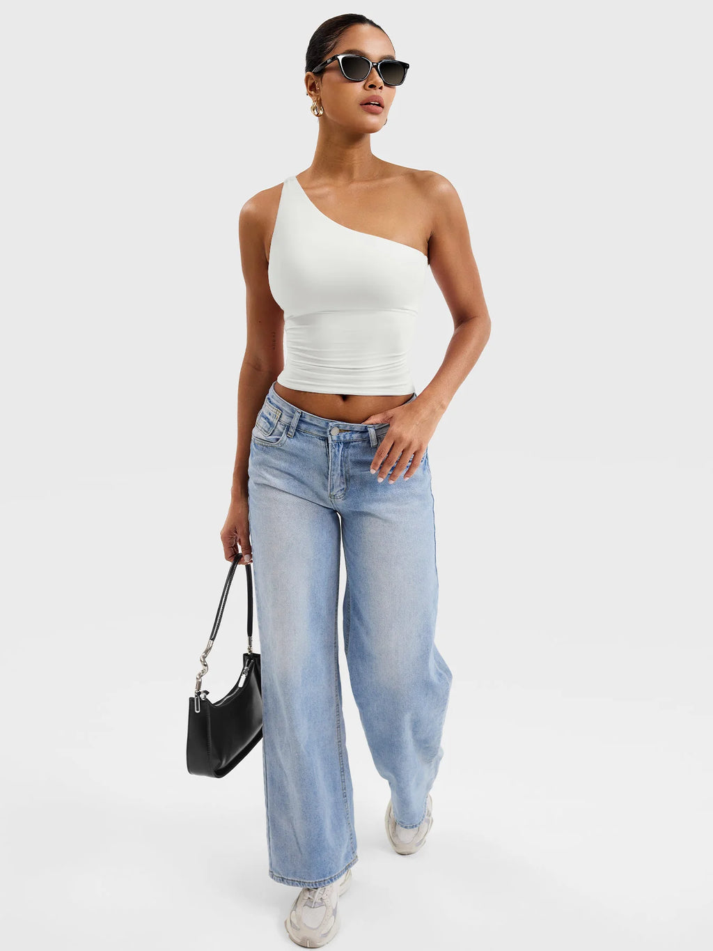 Yeoreo Fanciy One Shoulder Tank Top