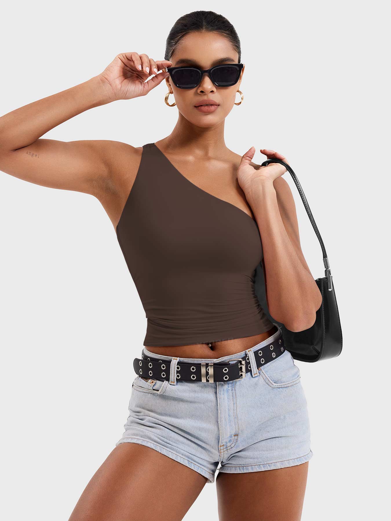 Yeoreo Fanciy One Shoulder Tank Top