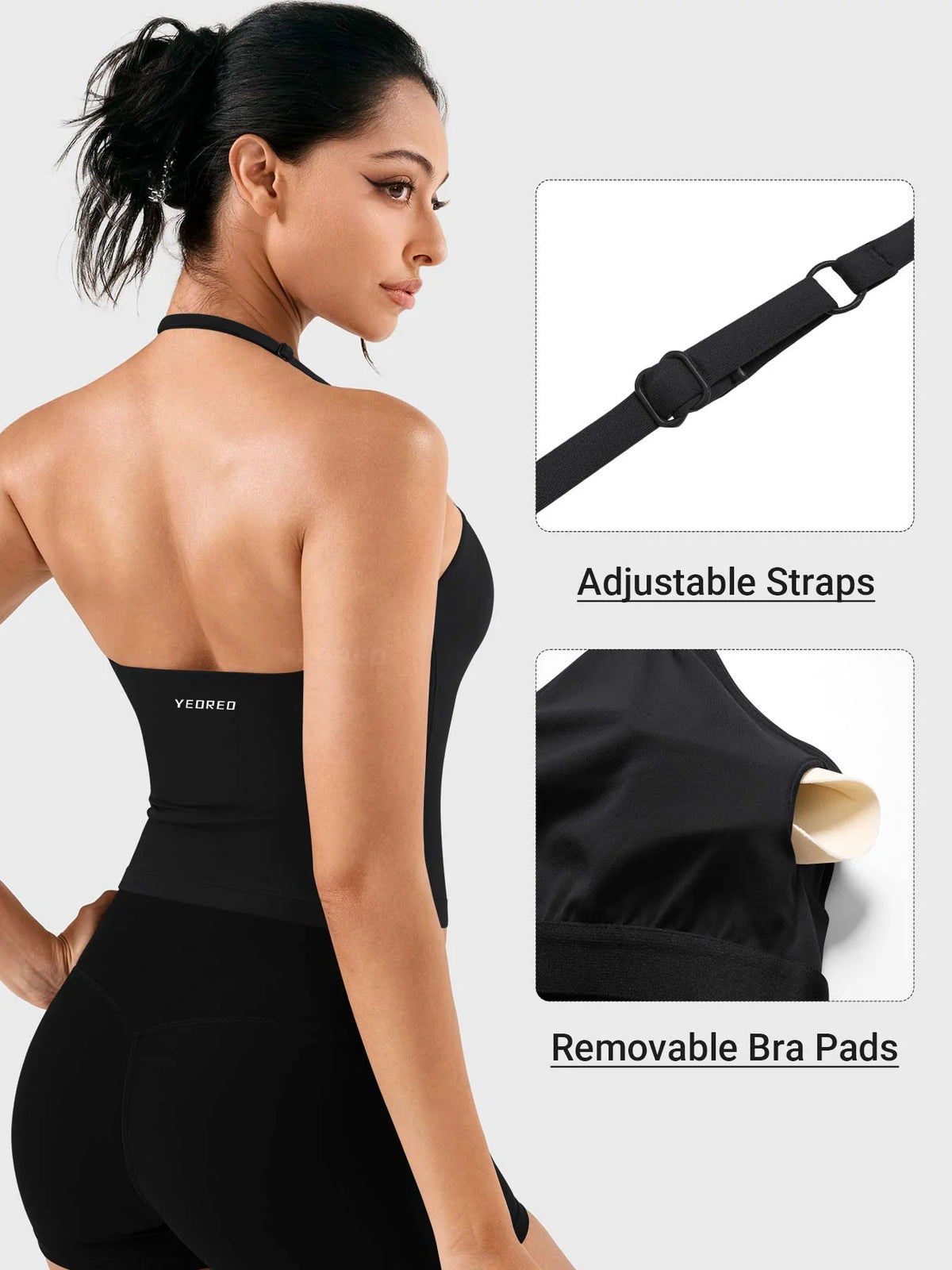 Yeoreo CoreFlex Longline Halter Tank
