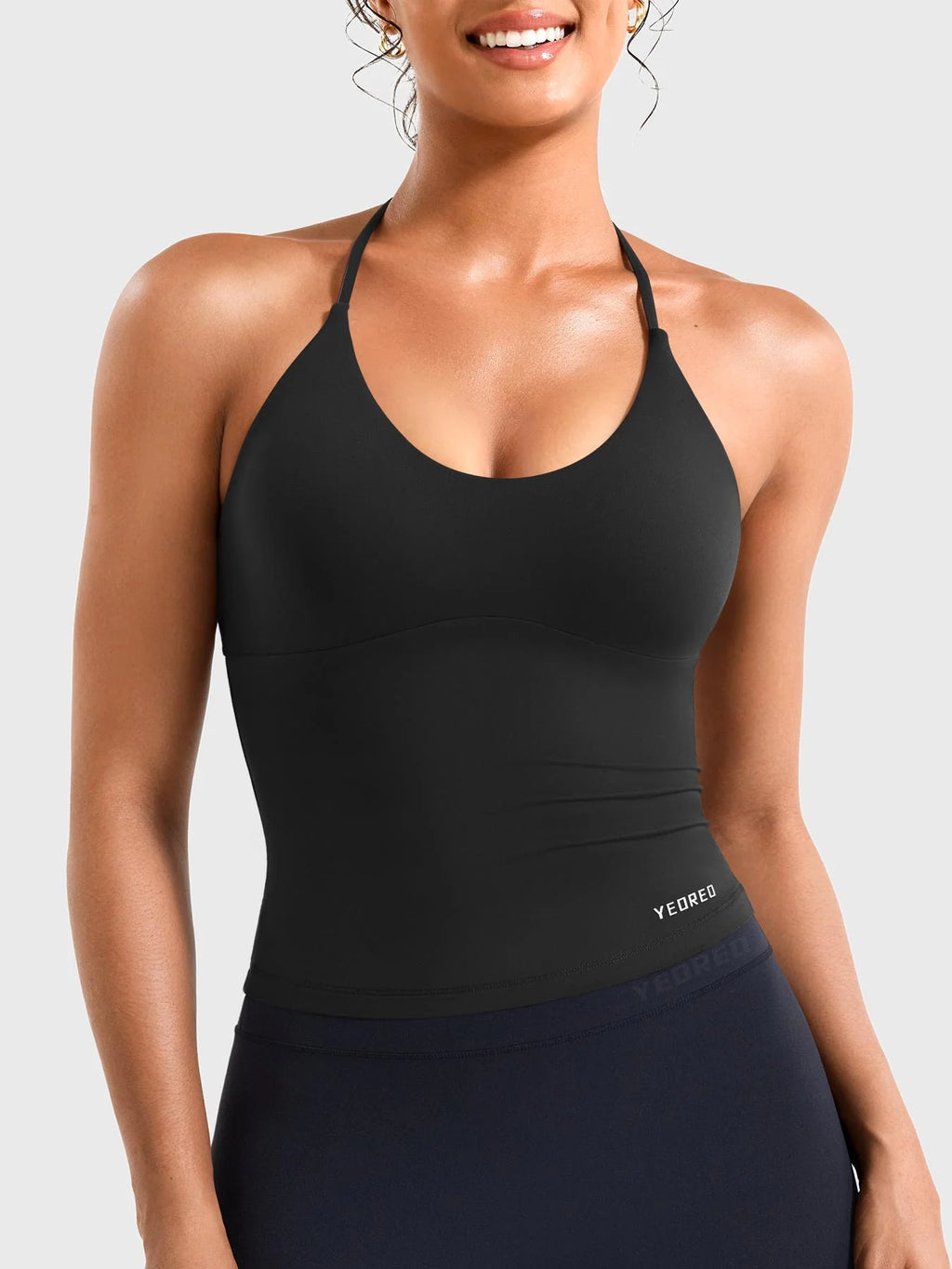 Yeoreo Vtina Halter Twist Back Tank