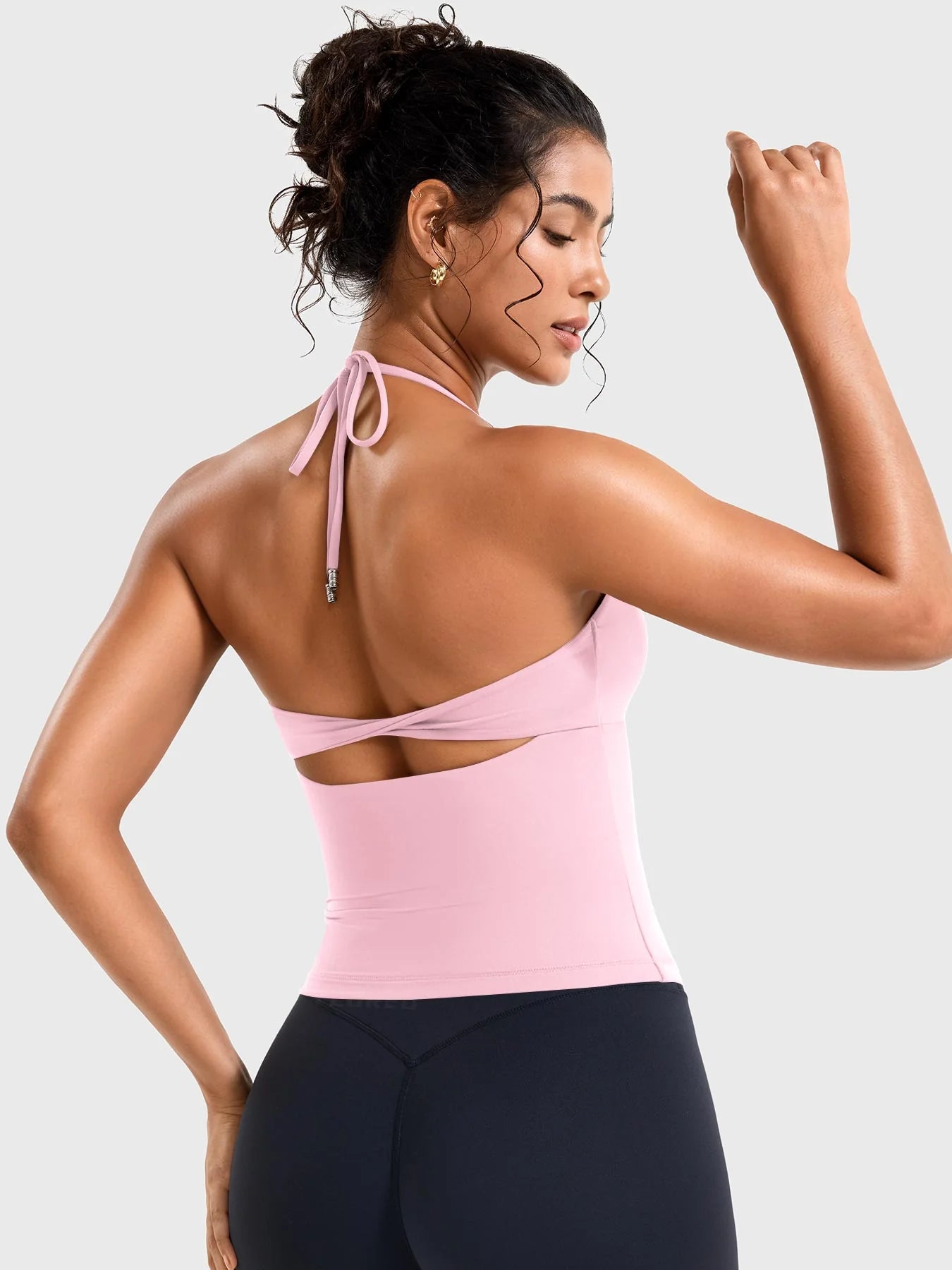 Yeoreo Vtina Halter Twist Back Tank