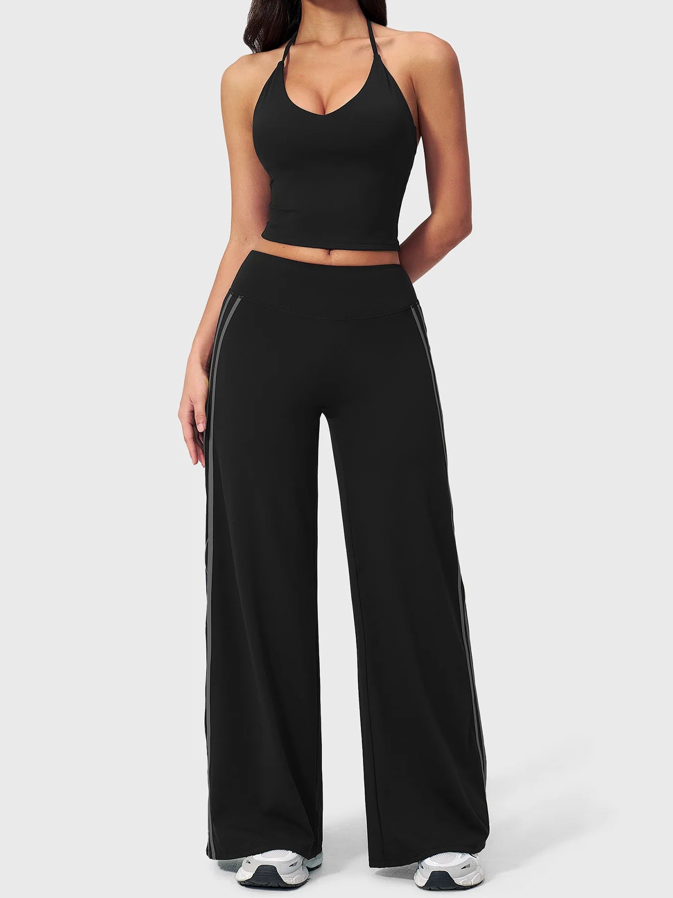 Yeoreo Fayza Side Stripe Straight Leggings