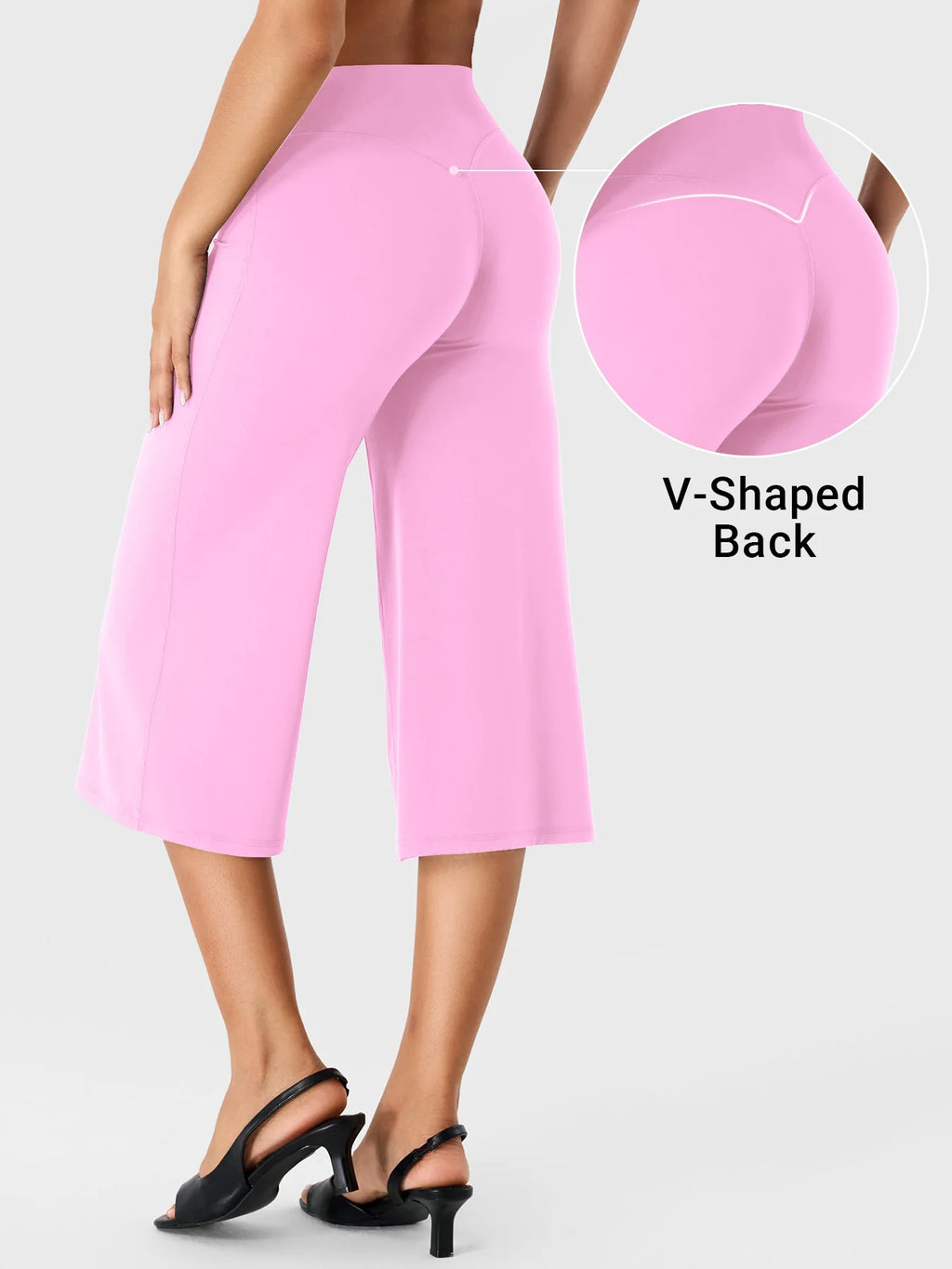 Yeoreo Samyer 21" Low Rise Wide Leg Capri Pants