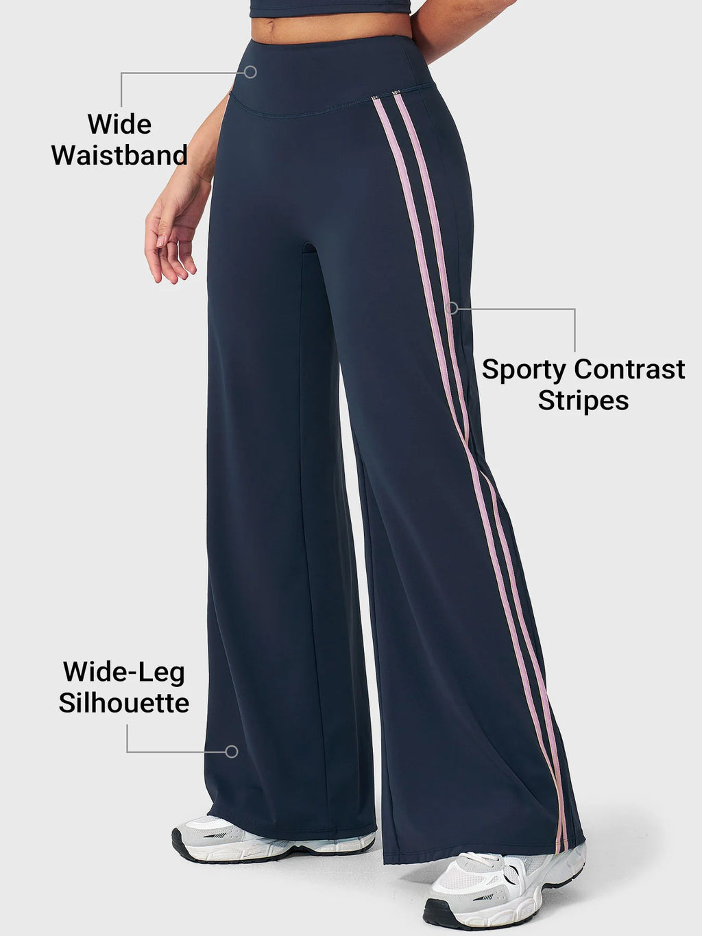 Yeoreo Fayza Side Stripe Straight Leggings