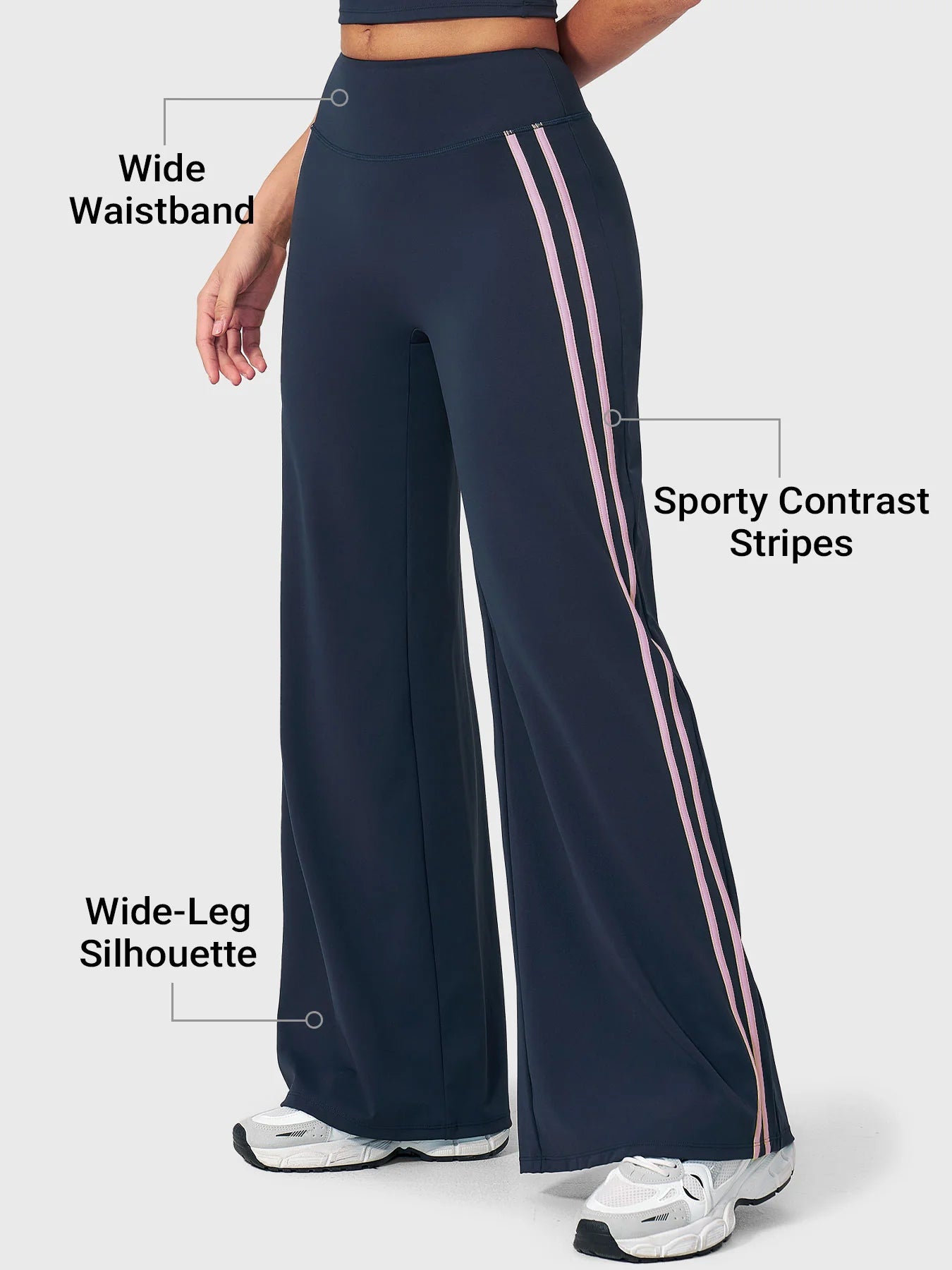 Yeoreo Fayza Side Stripe Straight Leggings