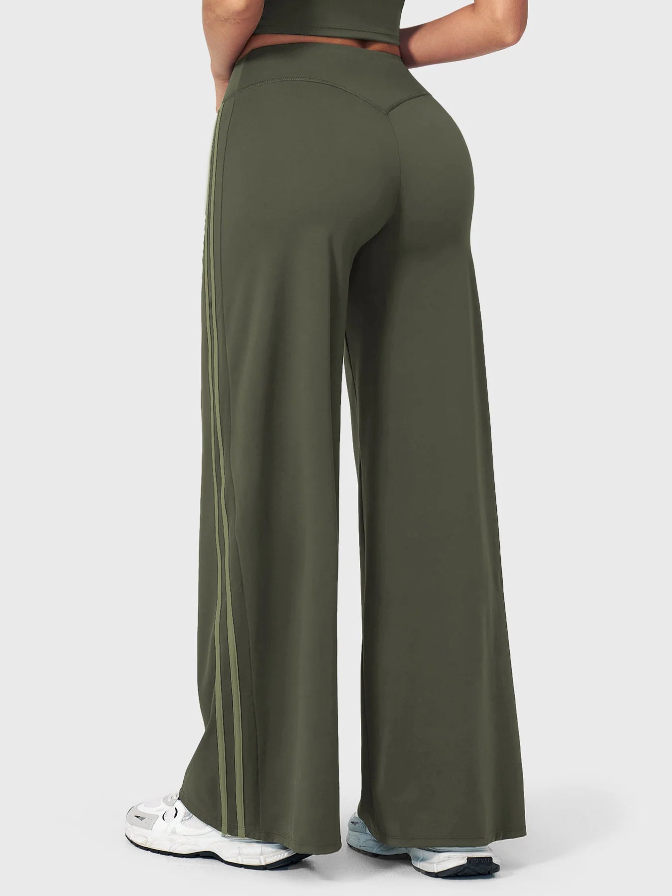 Yeoreo Fayza Side Stripe Straight Leggings