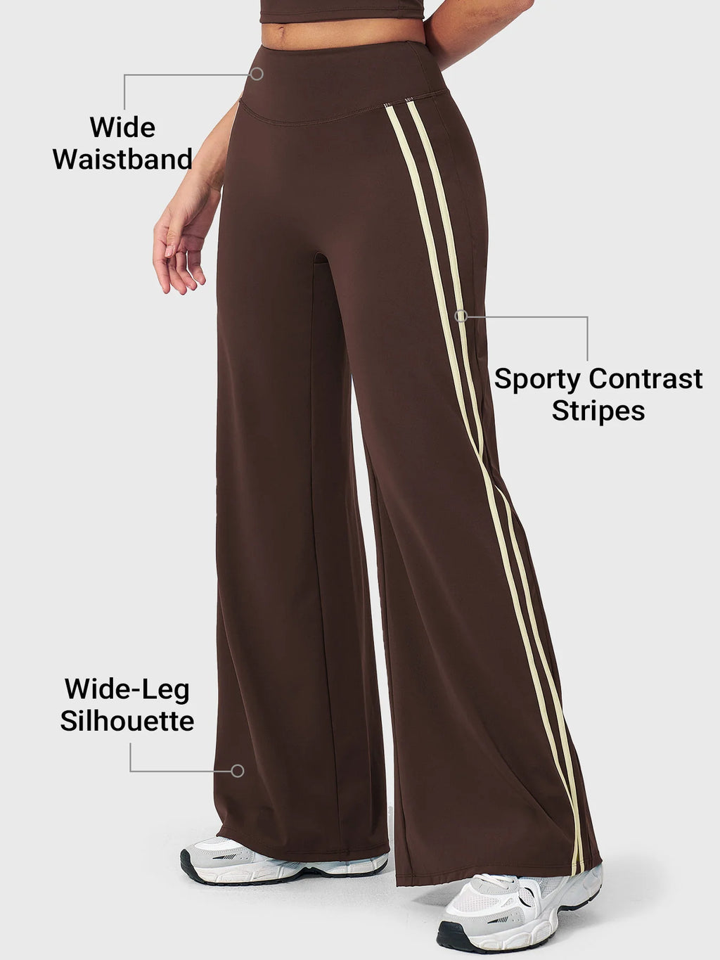 Yeoreo Fayza Side Stripe Straight Leggings