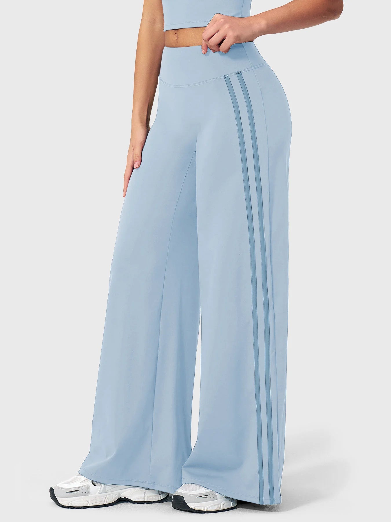 Yeoreo Fayza Side Stripe Straight Leggings