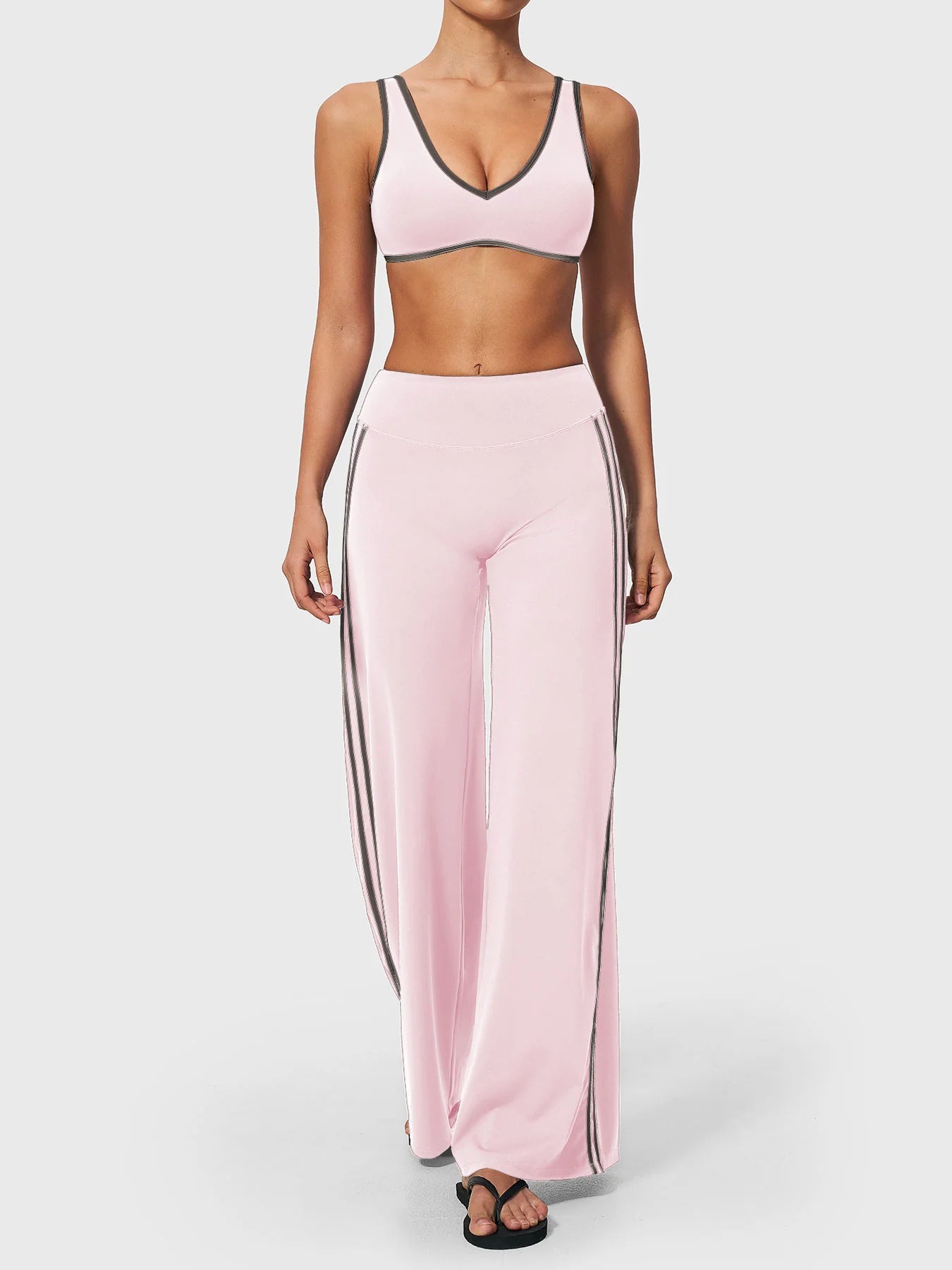 Yeoreo Fayza Side Stripe Straight Leggings