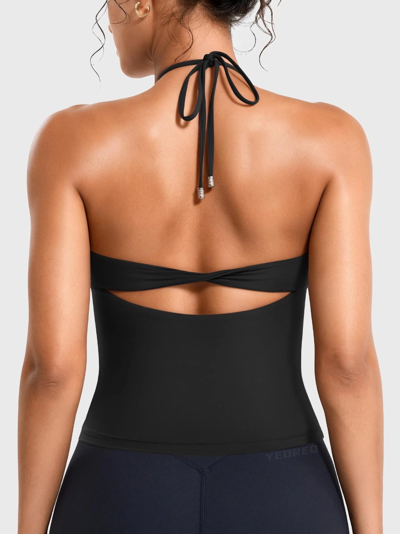Yeoreo Vtina Halter Twist Back Tank