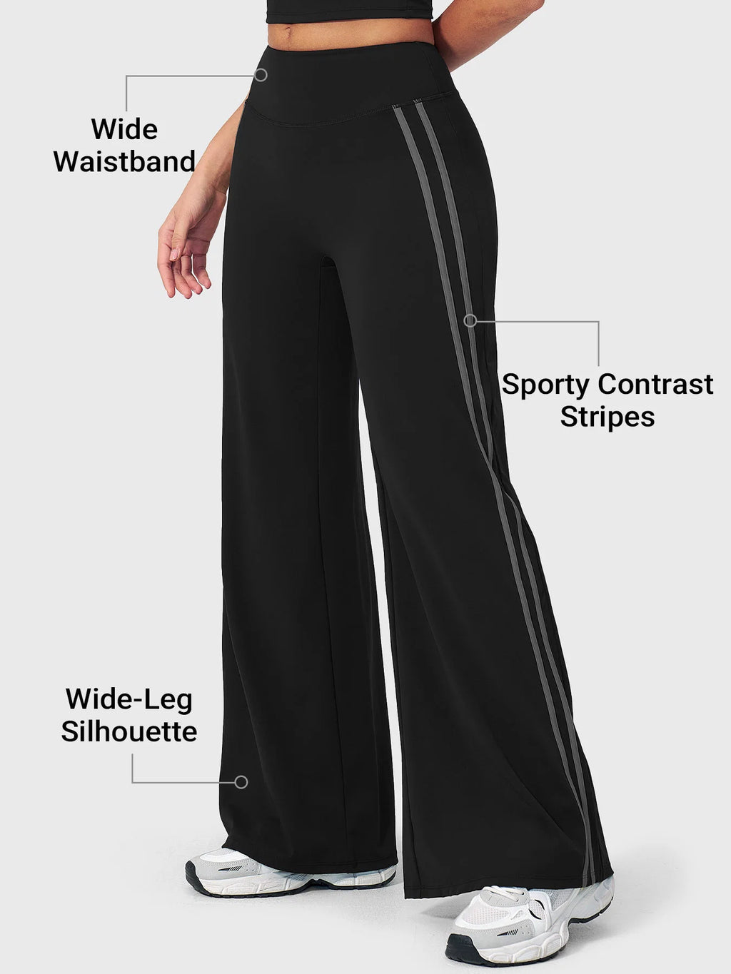 Yeoreo Fayza Side Stripe Straight Leggings