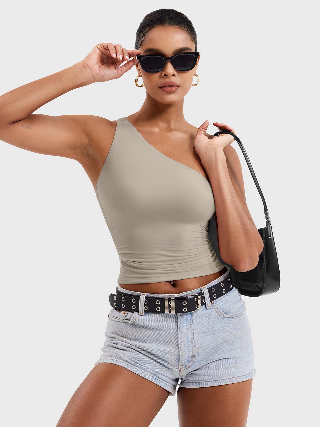 Yeoreo Fanciy One Shoulder Tank Top