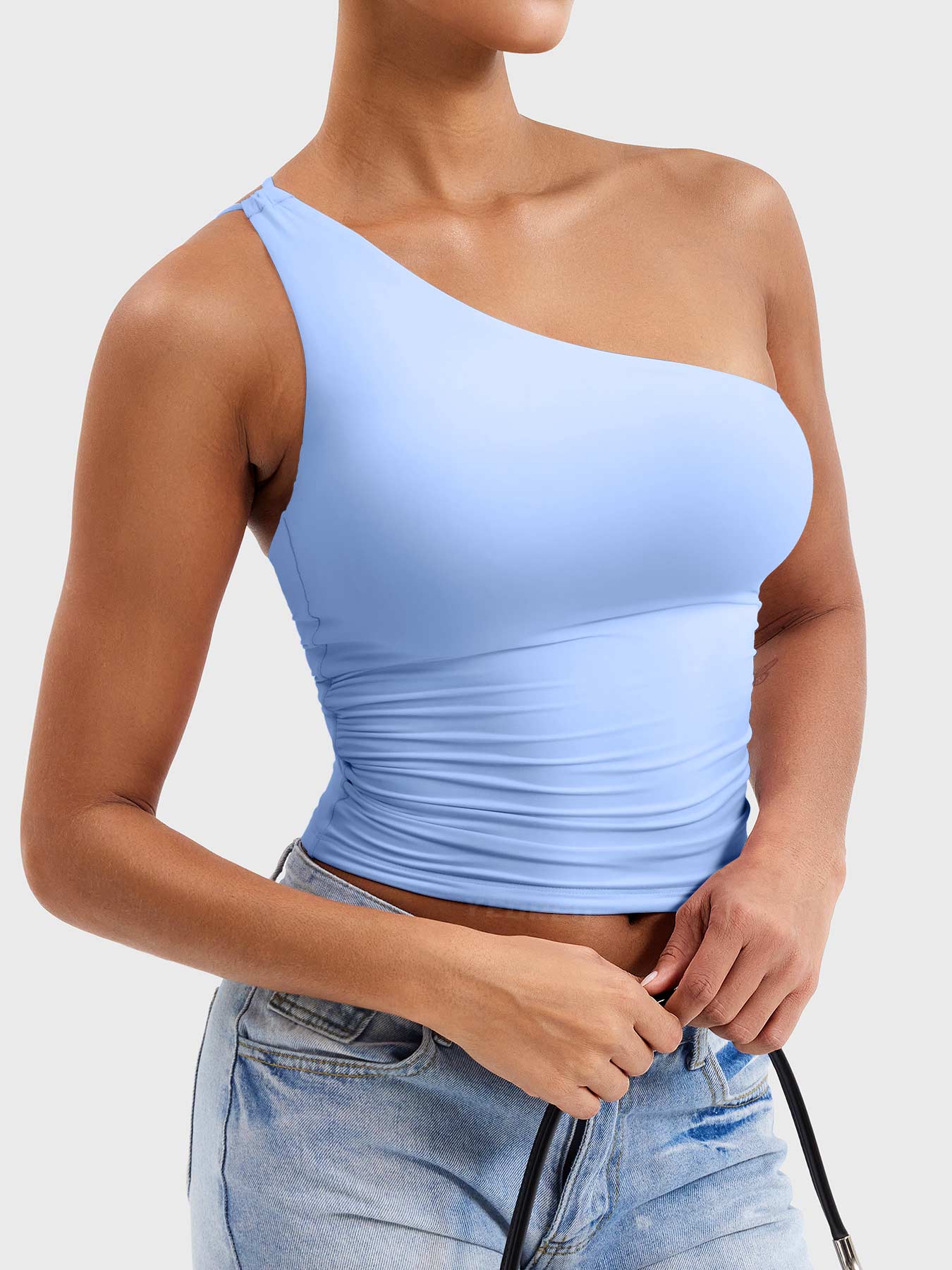 Yeoreo Fanciy One Shoulder Tank Top