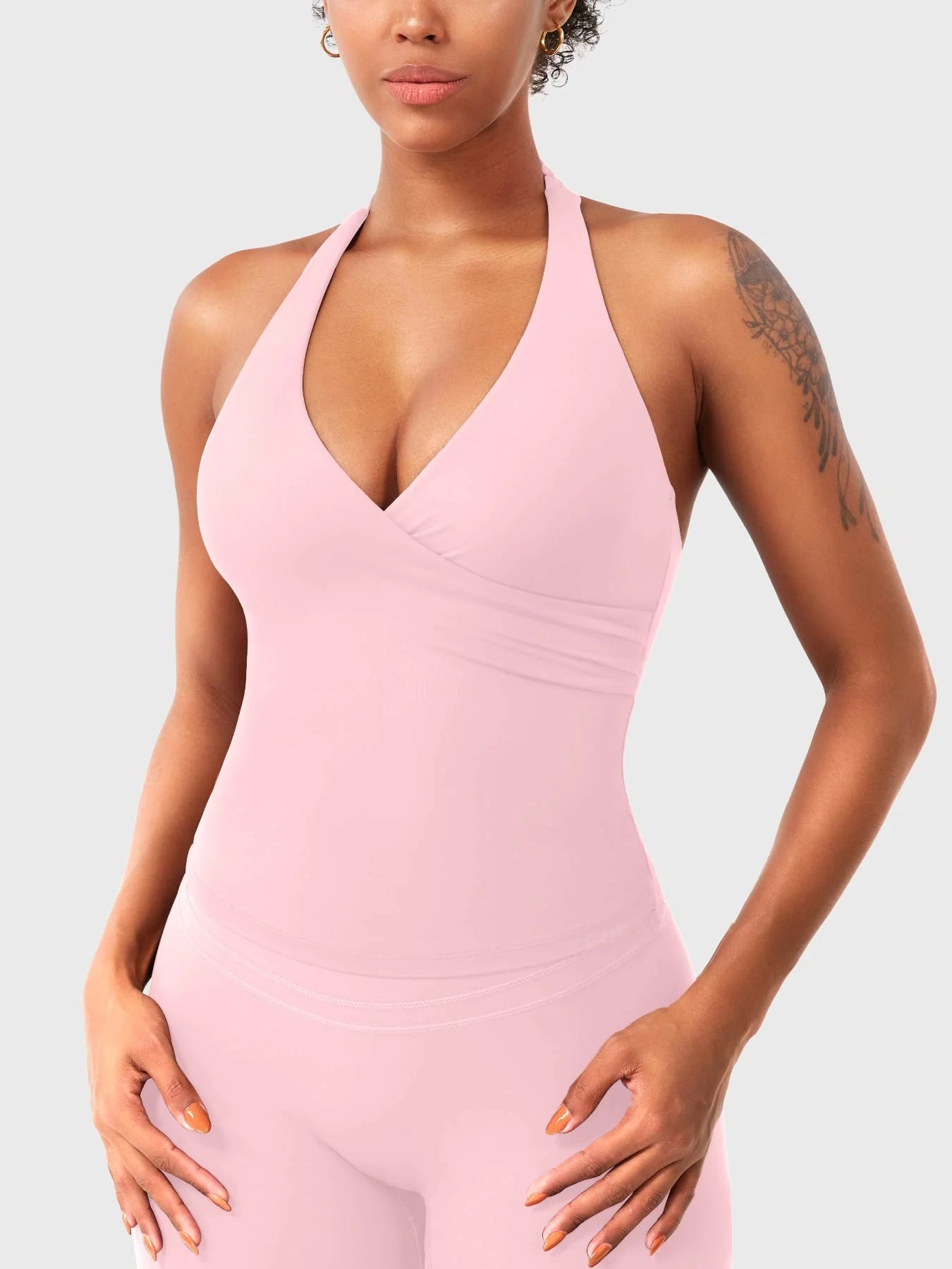 Yeoreo Elevine V Neck Halter Tank