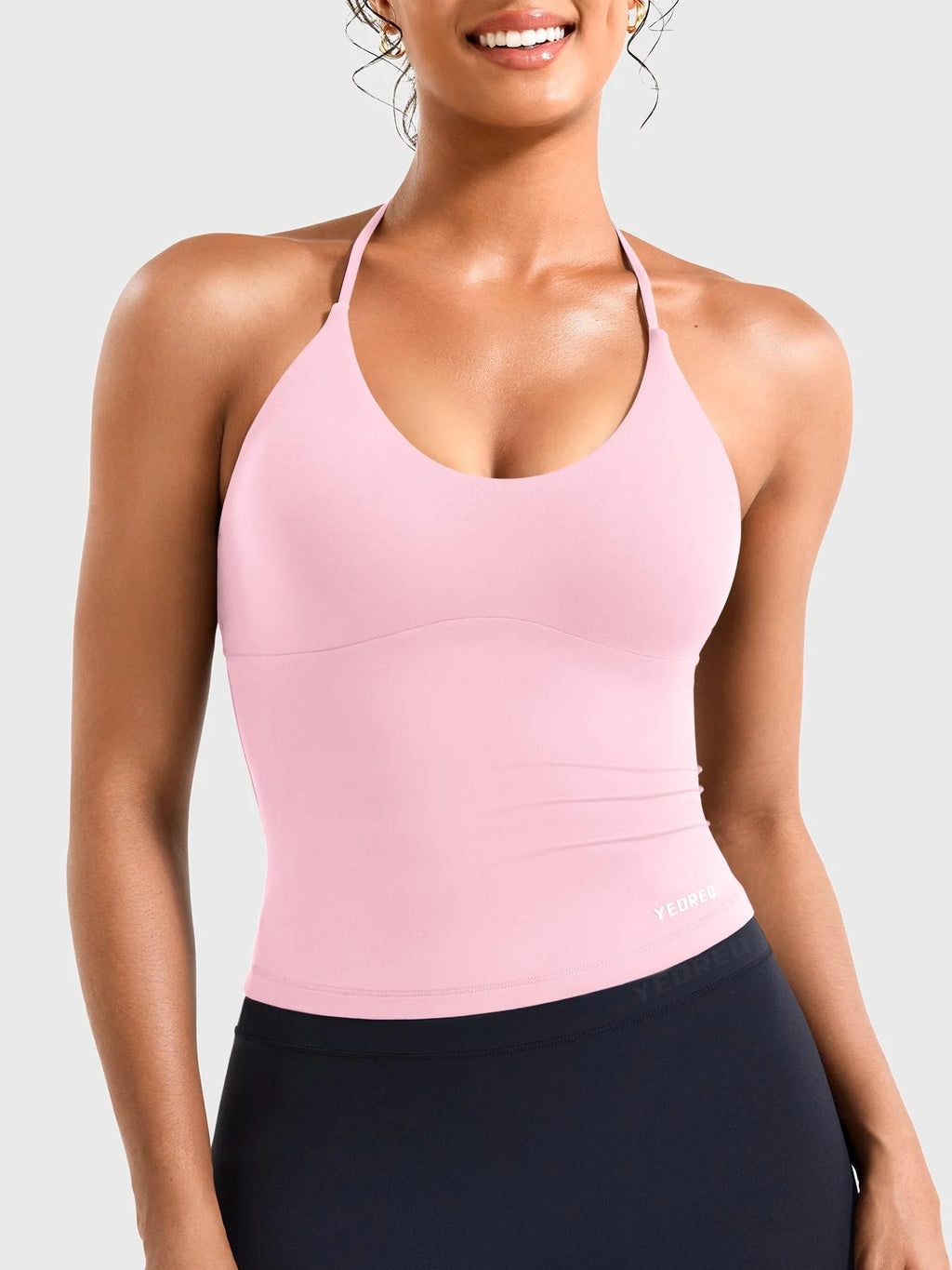 Yeoreo Vtina Halter Twist Back Tank