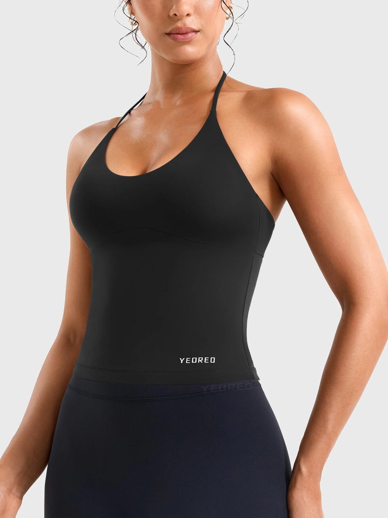 Yeoreo Vtina Halter Twist Back Tank