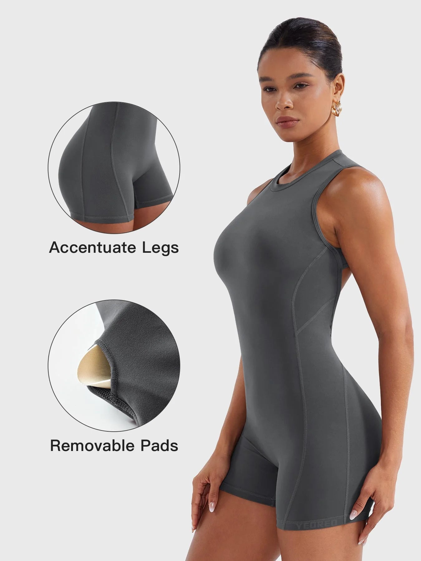 Yeoreo Tessia Backless Scrunch Romper