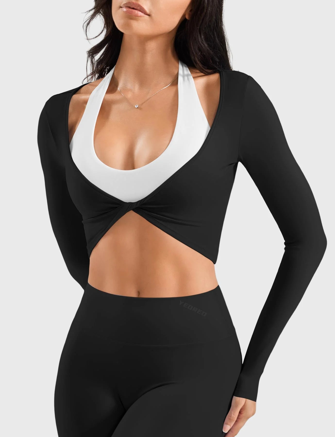 Yeoreo Dalinte Twist Front Ballet Long Sleeve Top