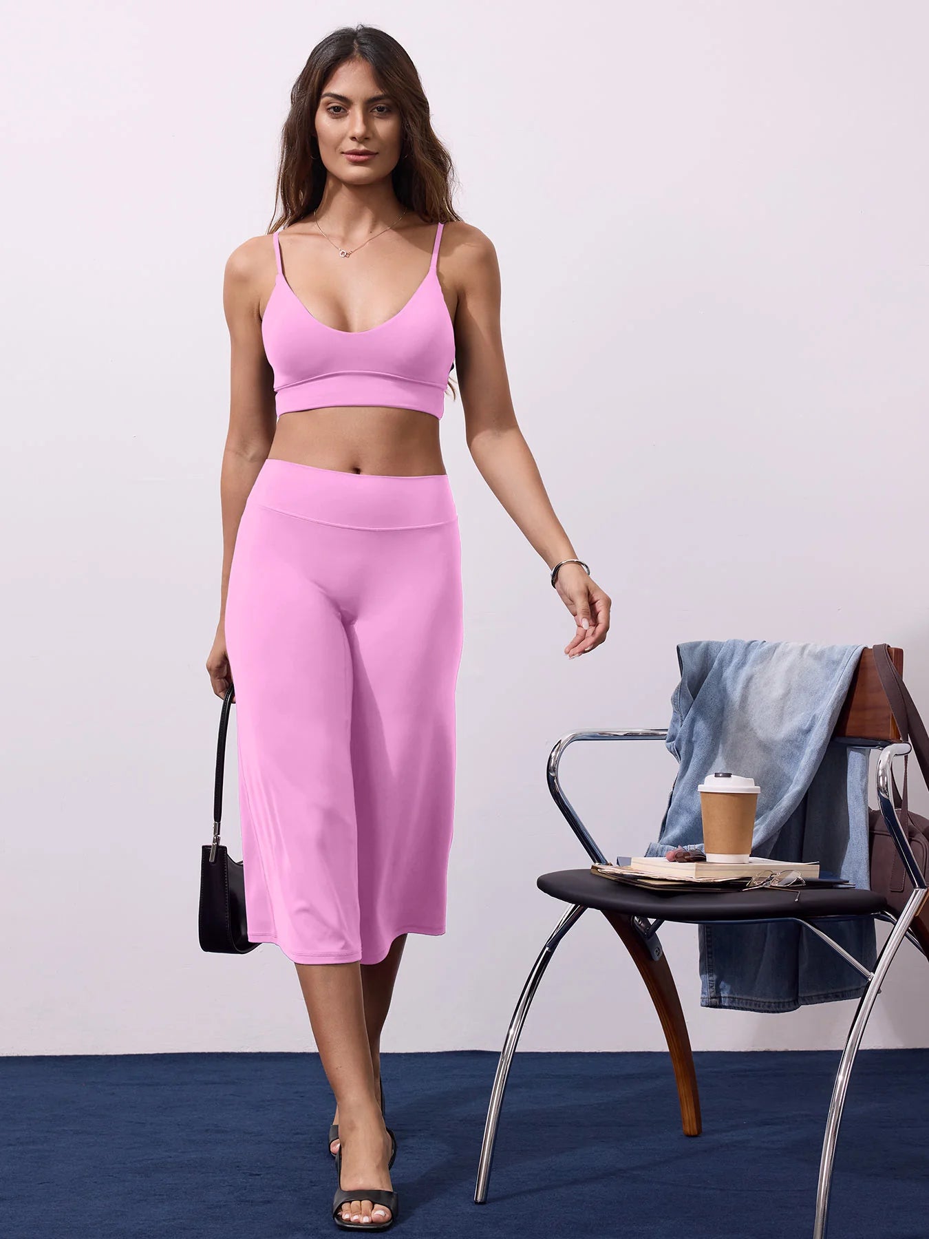 Yeoreo Samyer 21" Low Rise Wide Leg Capri Pants