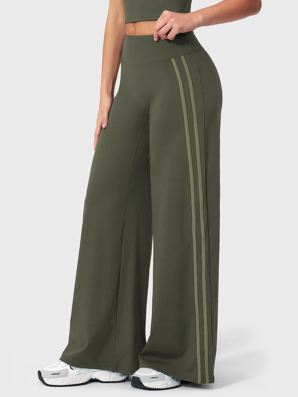 Yeoreo Fayza Side Stripe Straight Leggings