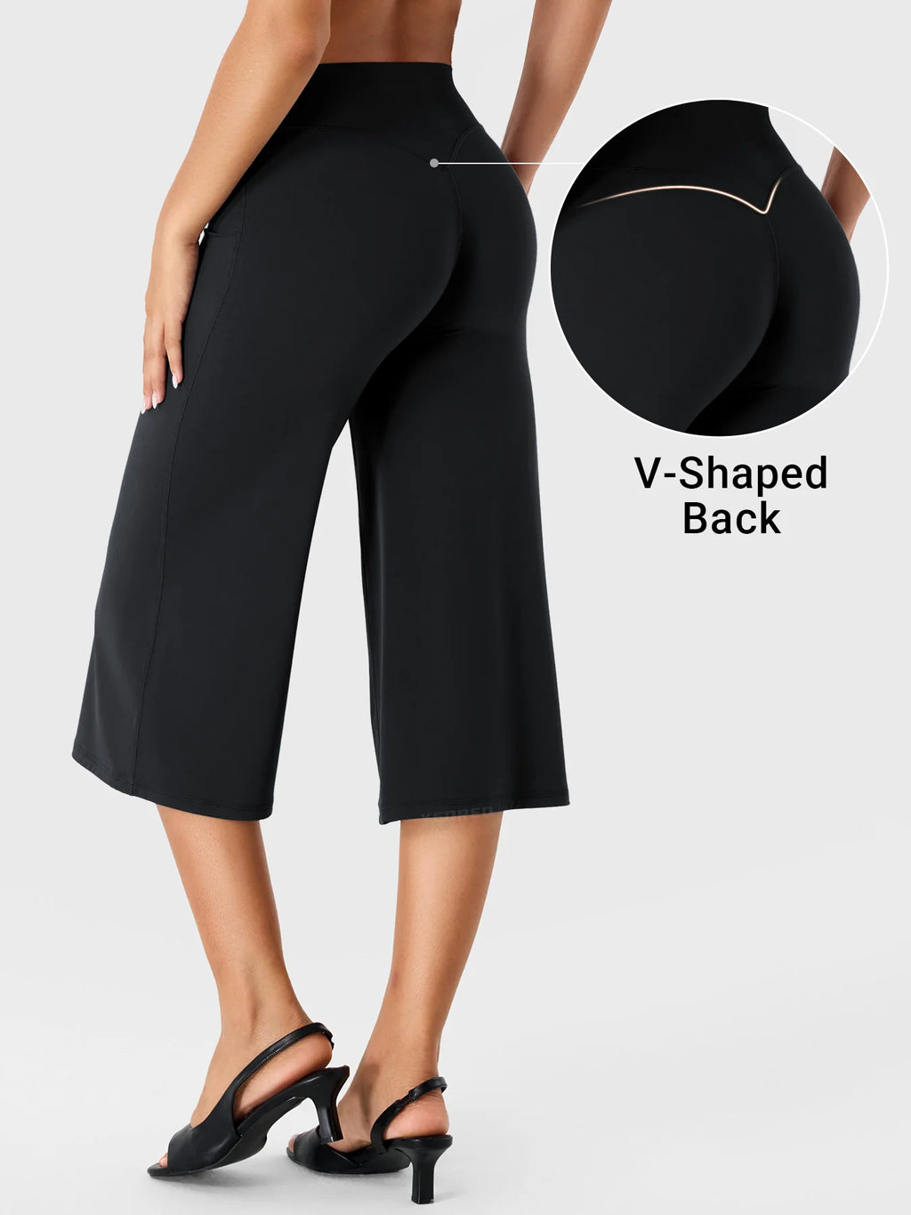 Yeoreo Samyer 21" Low Rise Wide Leg Capri Pants