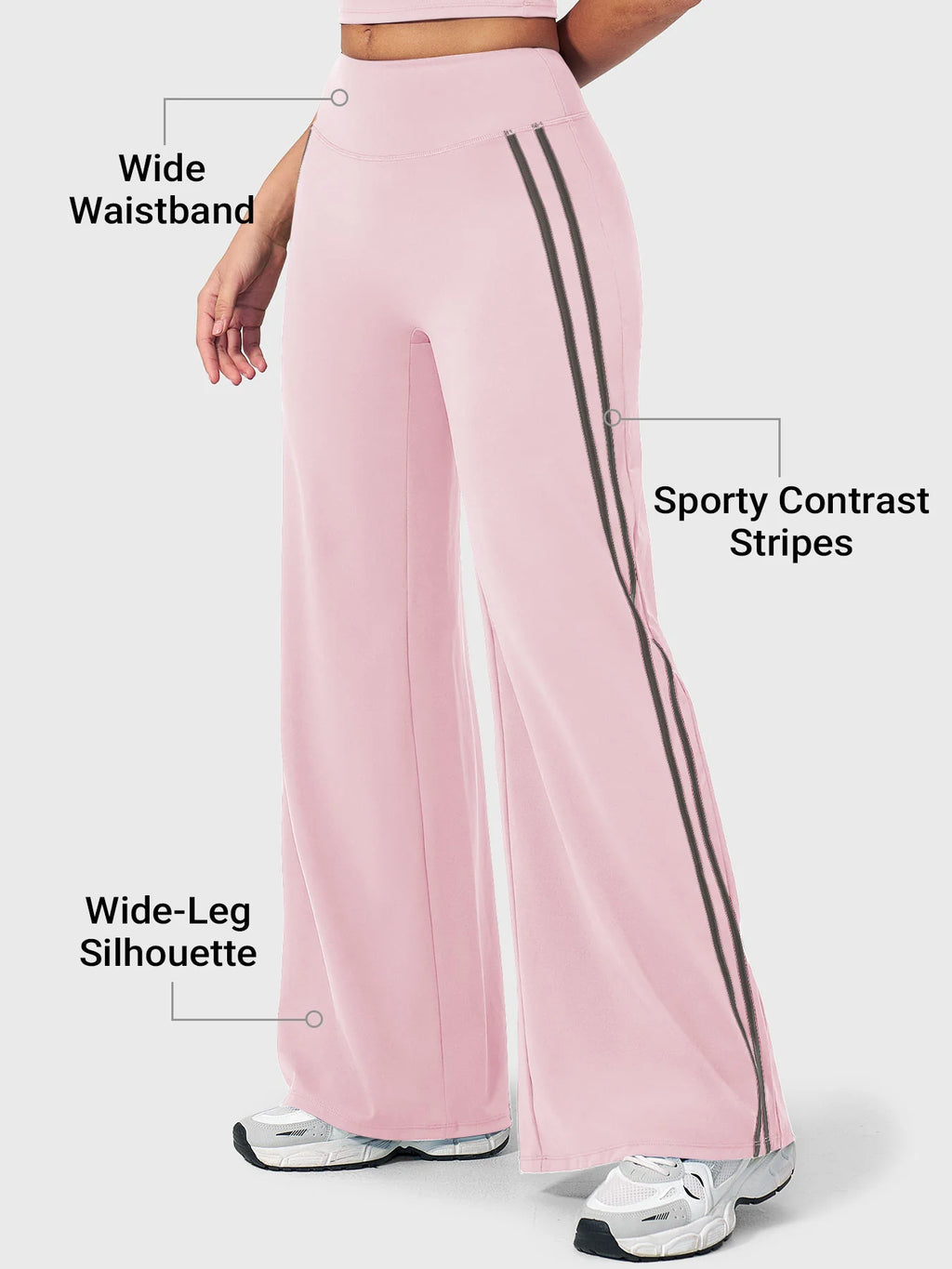 Yeoreo Fayza Side Stripe Straight Leggings