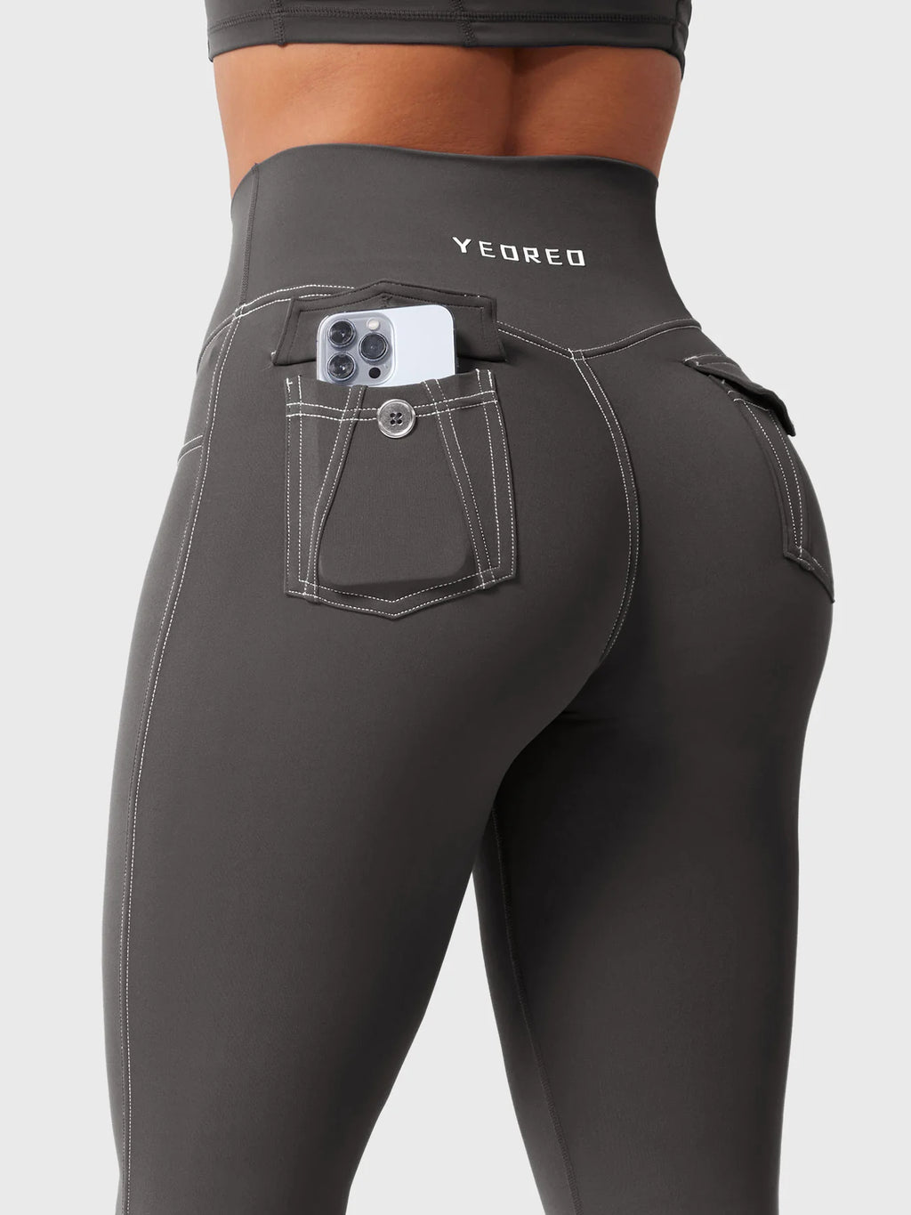 Yeoreo Bernicy CoreFlex Faux Denim Flared Leggings