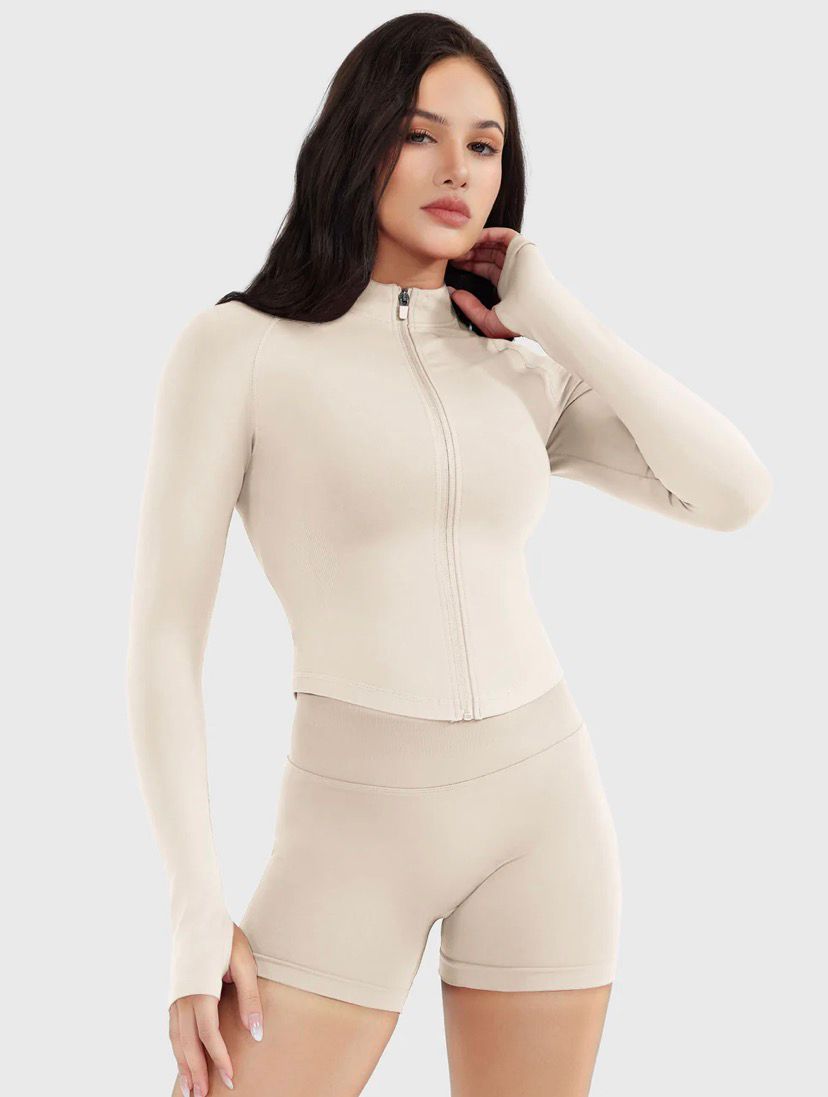 YEOREO Antoniy SoftHue Seamless Zip Up Jacket