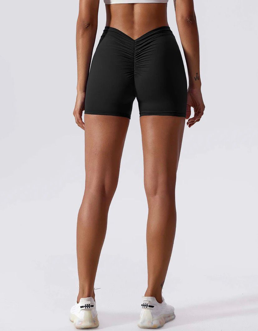 V-Back Ruched Shorts