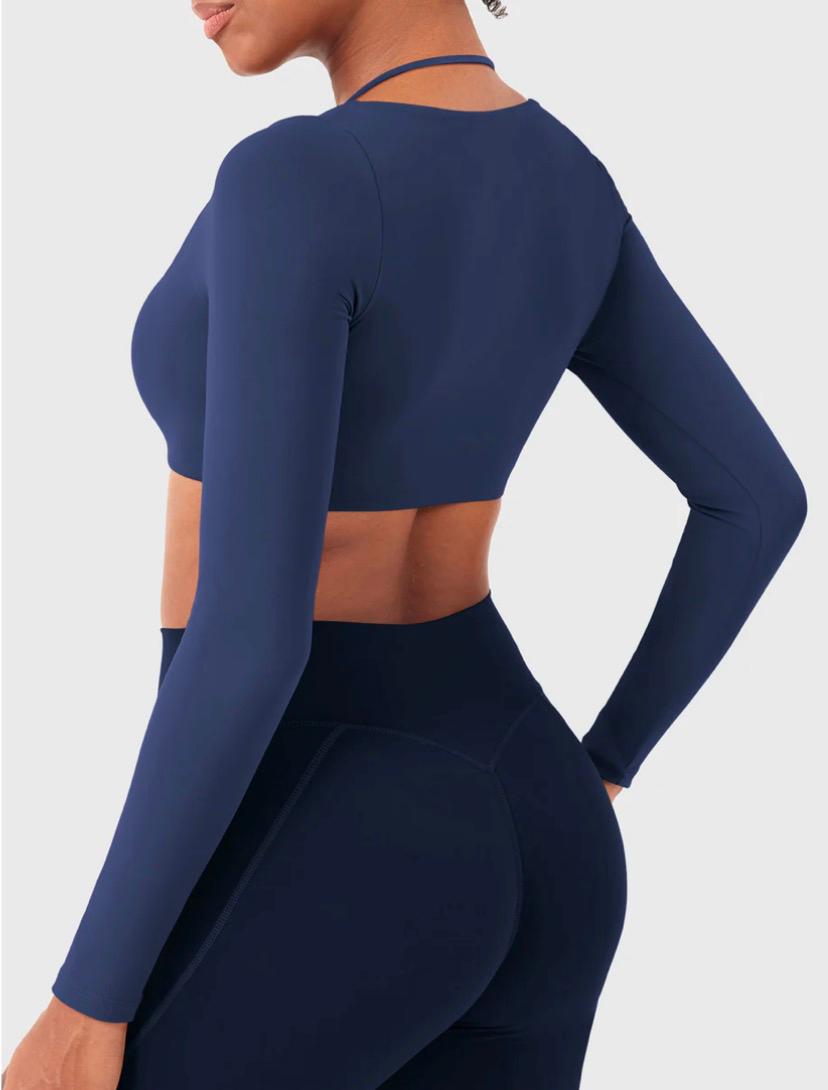 Yeoreo Violie Long Sleeve Crop Top