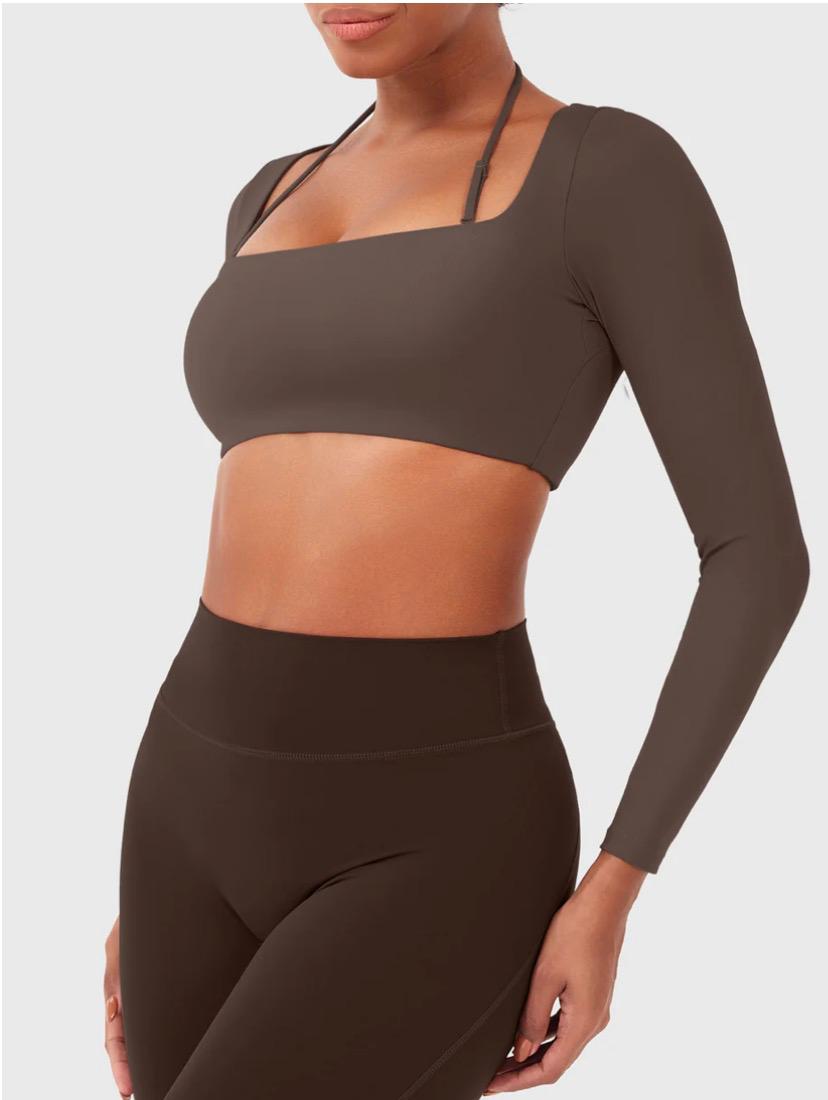 Yeoreo Violie Long Sleeve Crop Top