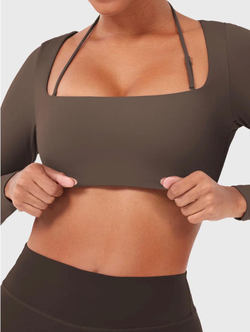 Yeoreo Violie Long Sleeve Crop Top