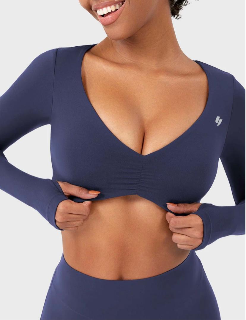 Yeoreo Agantha Ruched Long Sleeve Top