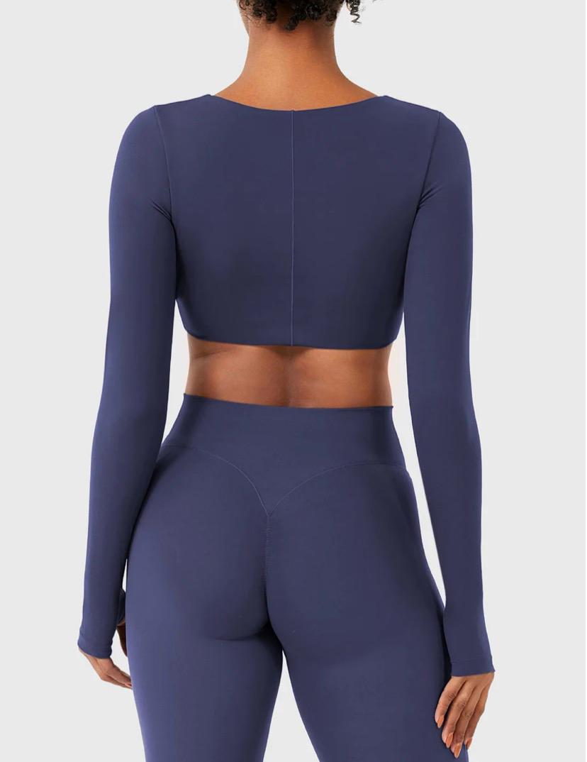 Yeoreo Agantha Ruched Long Sleeve Top