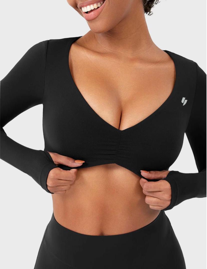 Yeoreo Agantha Ruched Long Sleeve Top