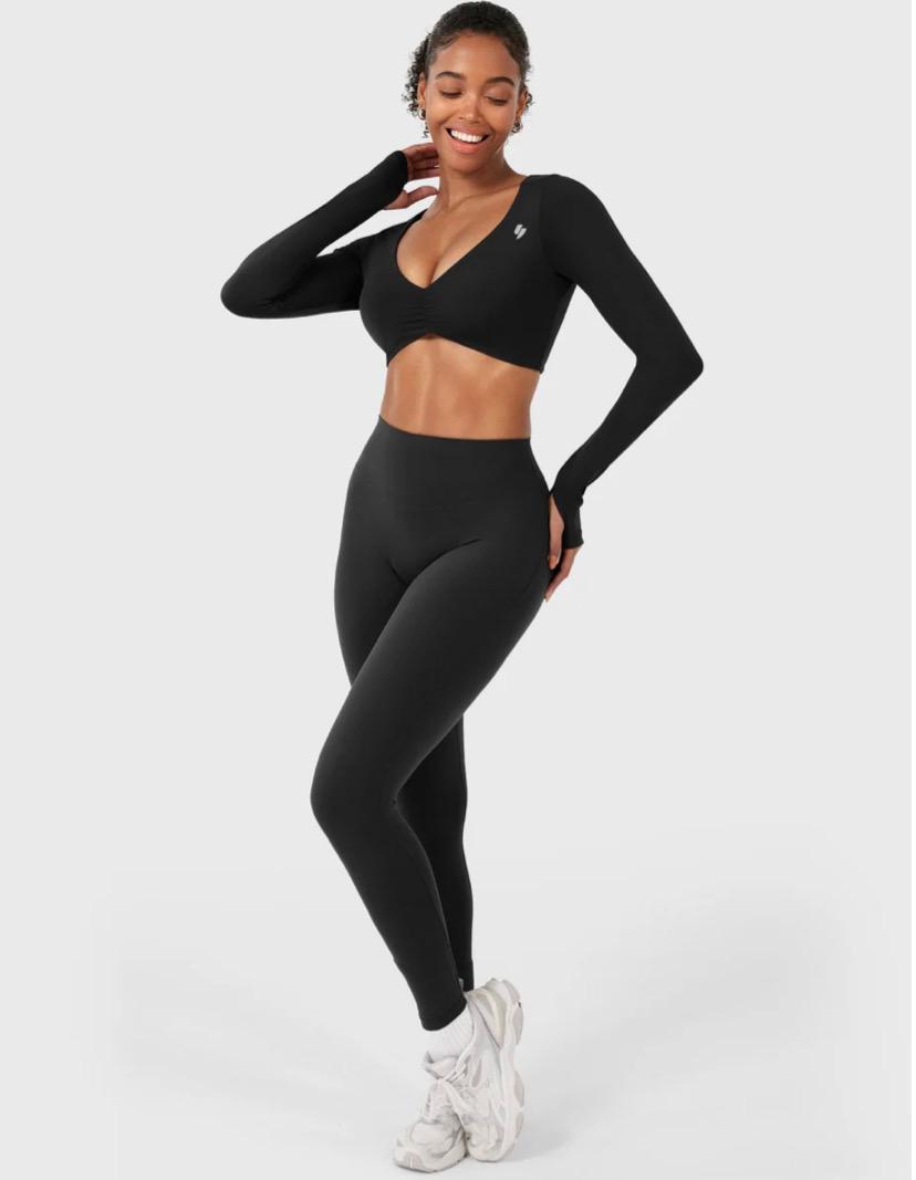 Yeoreo Agantha Ruched Long Sleeve Top