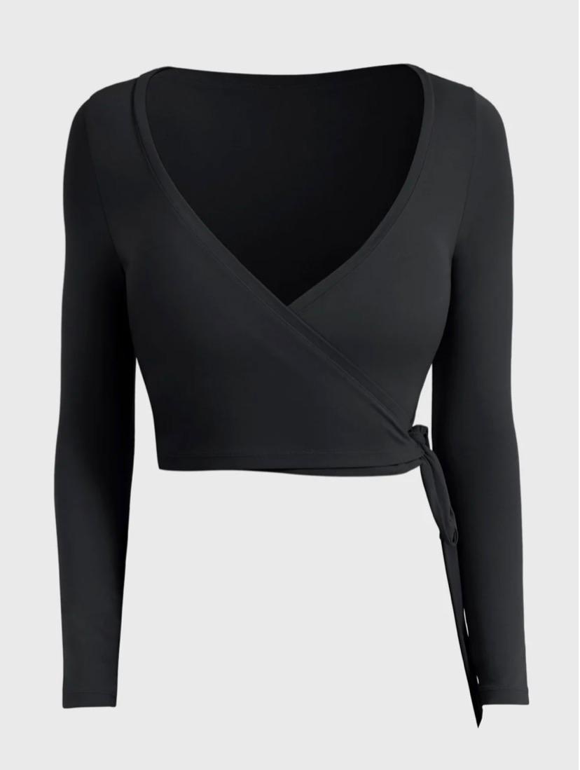 Yeoreo Michelie Long Sleeve Ballet Wrap Top