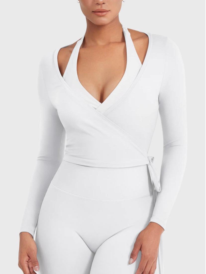 Yeoreo Michelie Long Sleeve Ballet Wrap Top