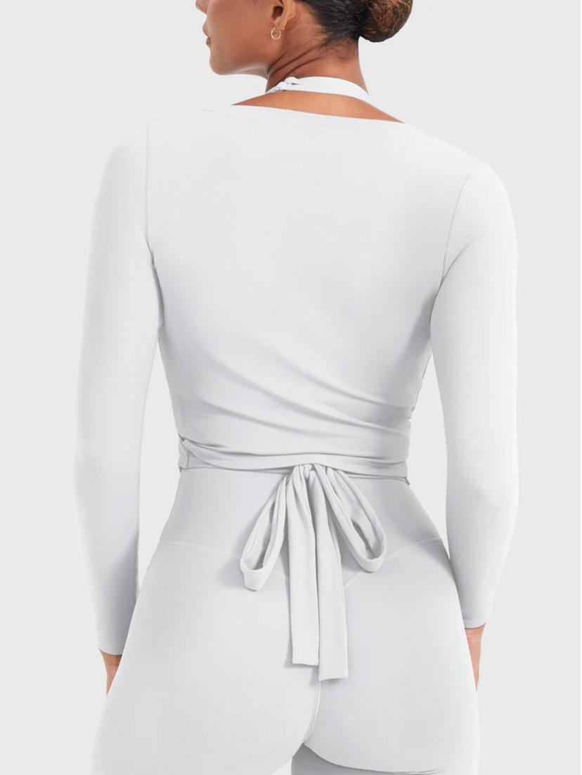 Yeoreo Michelie Long Sleeve Ballet Wrap Top