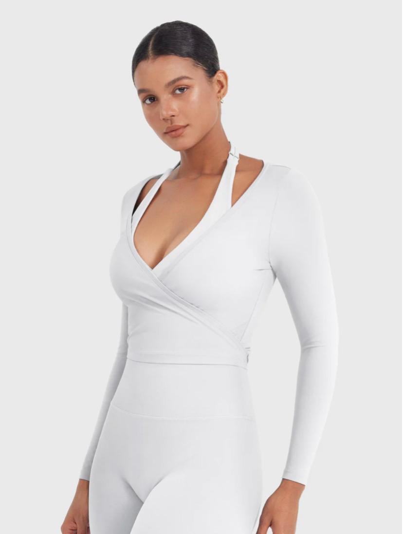 Yeoreo Michelie Long Sleeve Ballet Wrap Top