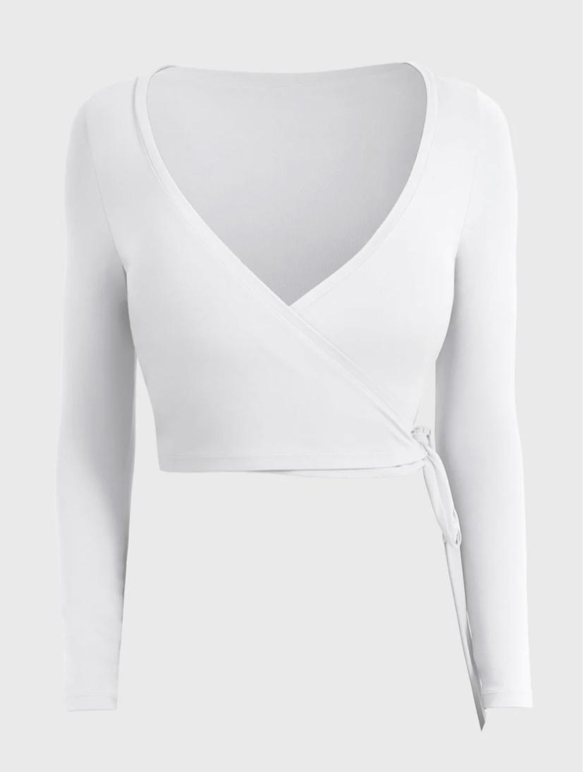 Yeoreo Michelie Long Sleeve Ballet Wrap Top