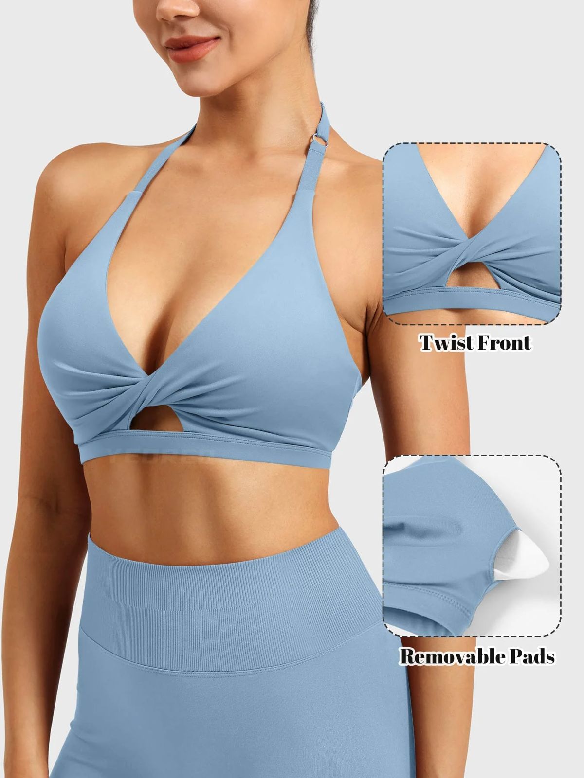 Yeoreo Micaela Twist Front Sports Bra