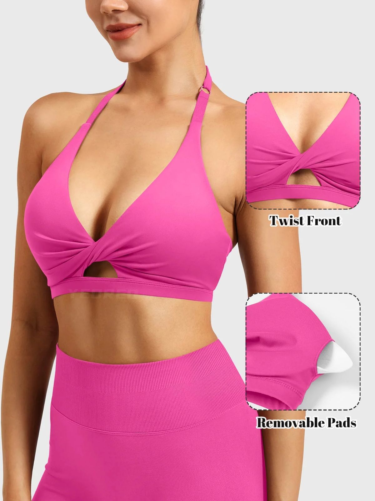 Yeoreo Micaela Twist Front Sports Bra