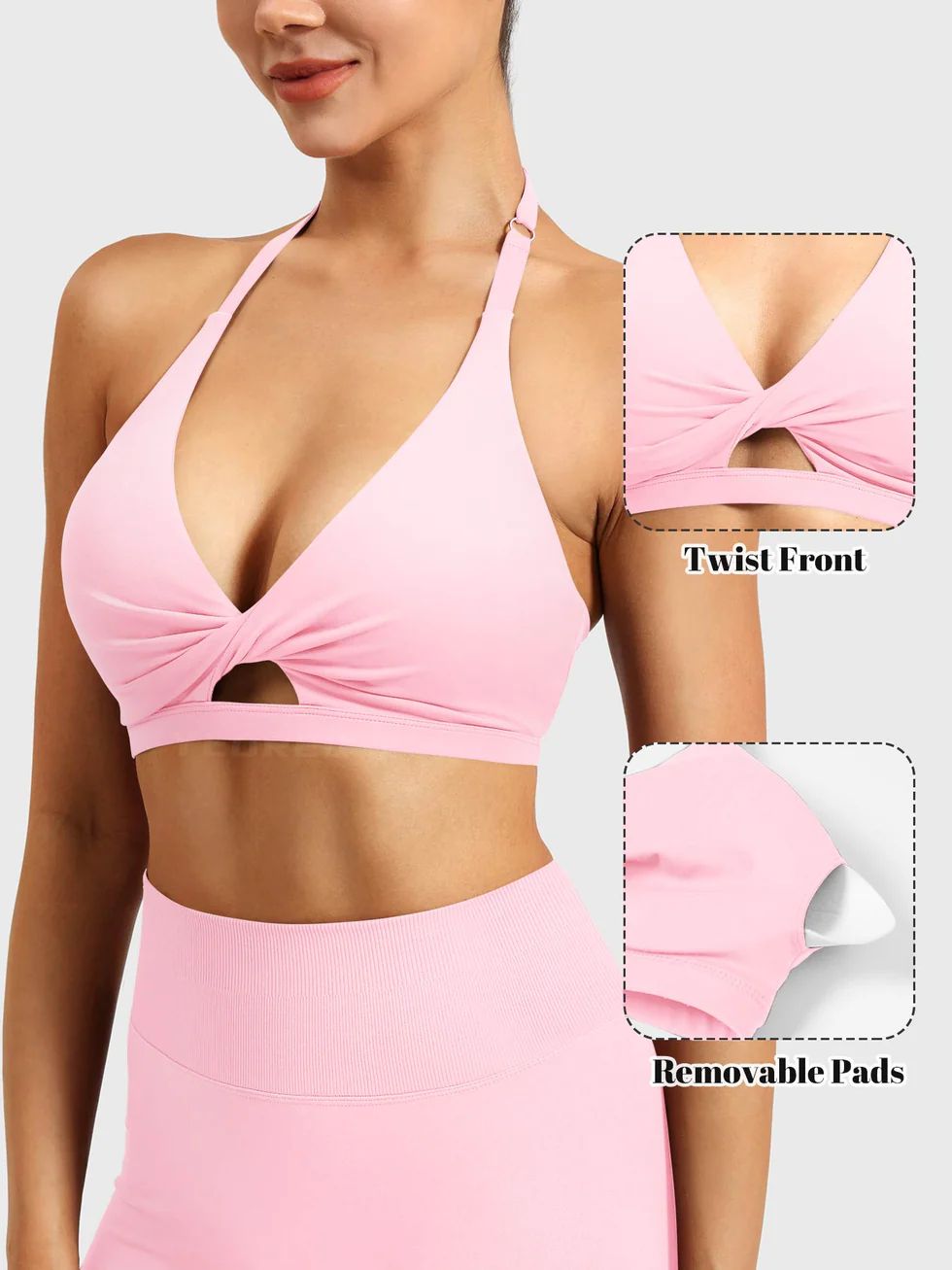 Yeoreo Micaela Twist Front Sports Bra