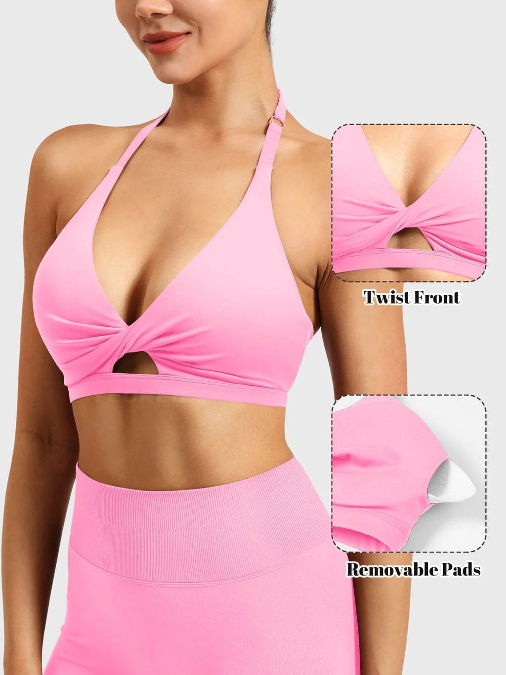 Yeoreo Micaela Twist Front Sports Bra
