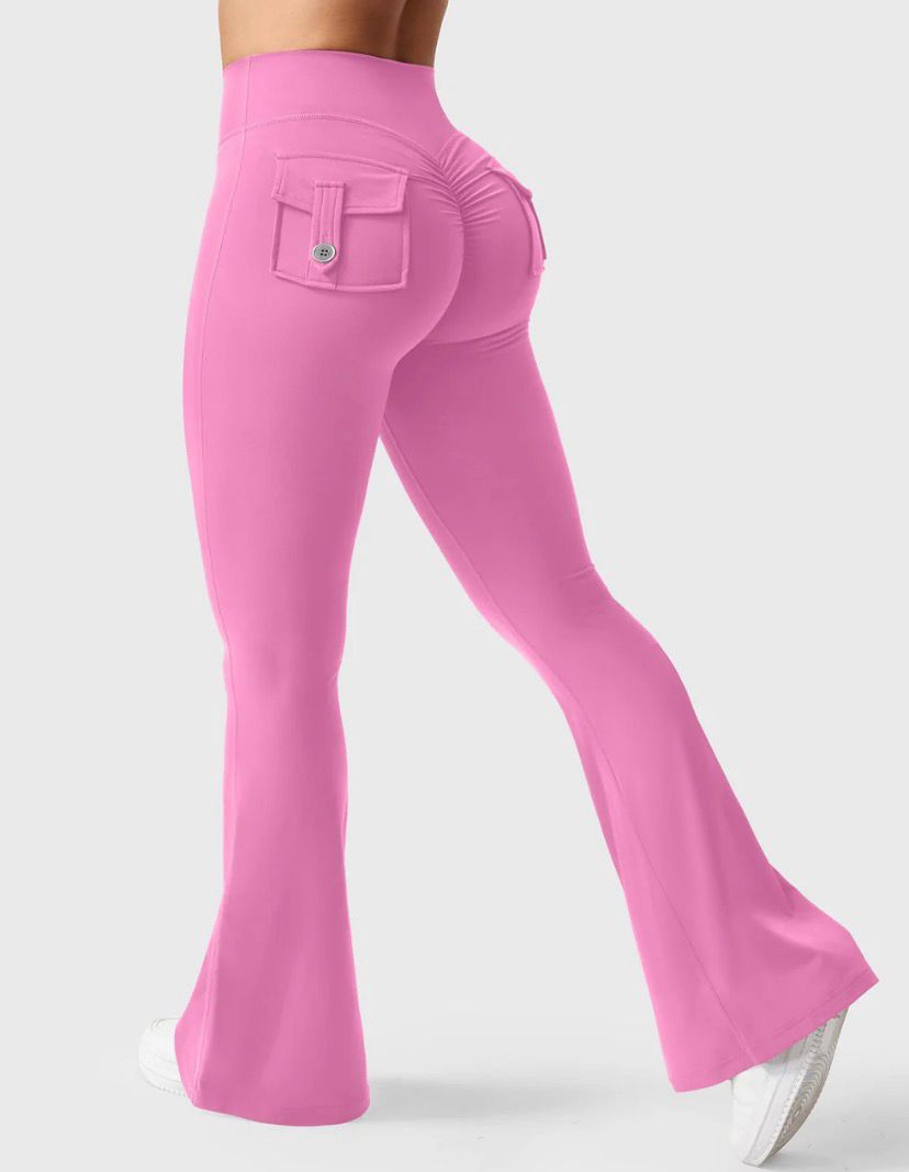 Yeoreo Brittany Flared Leggings with Pockets