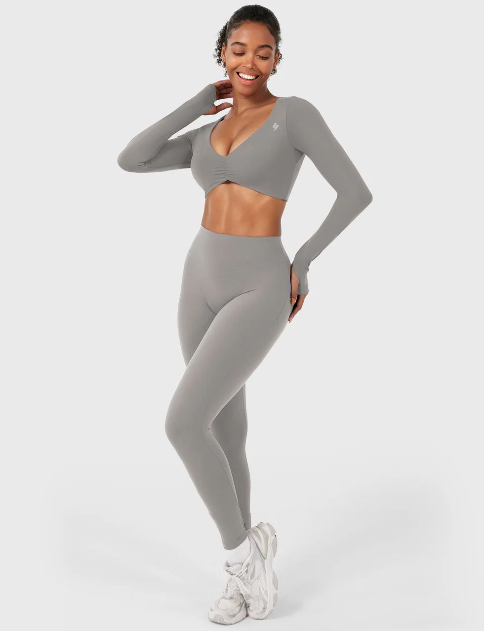 Yeoreo Agantha Ruched Long Sleeve Top